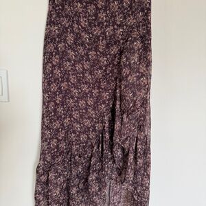Self Contrast Floral Skirt